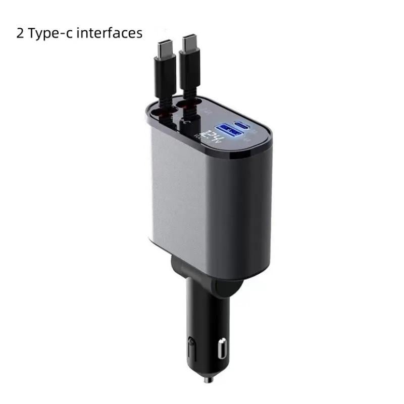 CHILECLIKK Dual Port Retractable Car Charger With Adjustable Direction - CHILECLIKK
