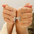 Collares de Pareja con Colgante de Corazón Magnético y Anillo - CHILECLIKK