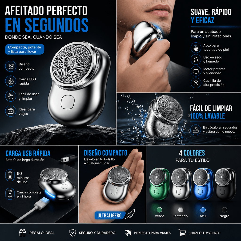 MINI AFEITADOR AFEITADORA PORTATIL - CHILECLIKK