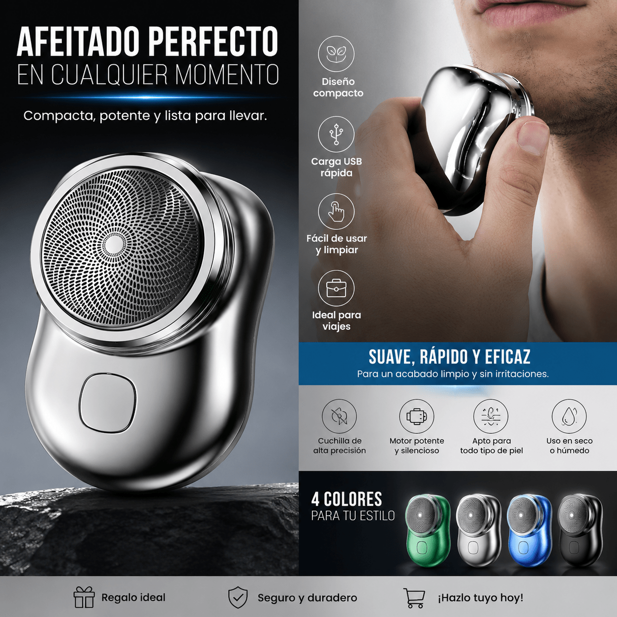 MINI AFEITADOR AFEITADORA PORTATIL - CHILECLIKK